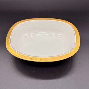 Vintage T&V Limoges France Oval Vegetable Serving Bowl Gilt Edge Signed 1931